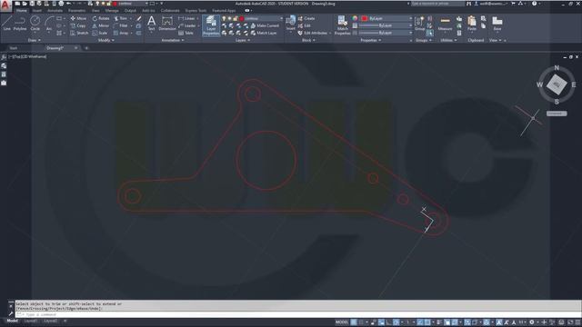 1.9 Lichtmaschinenhalter - Autocad 2020 Training - 2D Basics смотреть онлайн