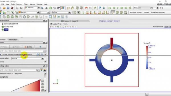 Work SALOME (Обучение построения процессов в Salome на русском языке, Видео урок,Manual,step)