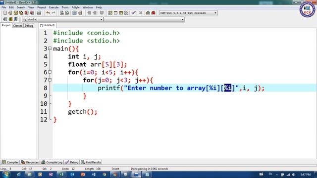 49. Two Dimensional Array User Input | Khmer Computer Knowledge смотреть онлайн