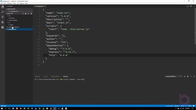 Criando APIs com NodeJs - Aula 9: Nodemon смотреть онлайн