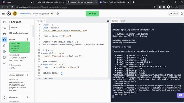 Get your own Discord bot in 2022 | Just in 15 mins | Disnake.py | Itzleo смотреть онлайн