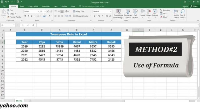 Transpose Formula in Excel: How to Convert Rows to Columns in Excel смотреть онлайн