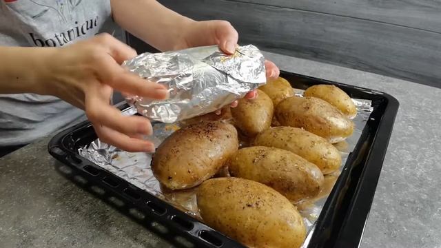 Запеченная картошка с начинкой в духовке/ Запеченная картошка смотреть онлайн