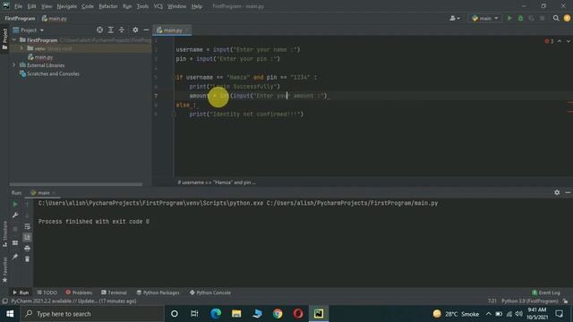 ATM Software Python Project With Source Code Using Nested If Else Statement In Hindi смотреть онлайн