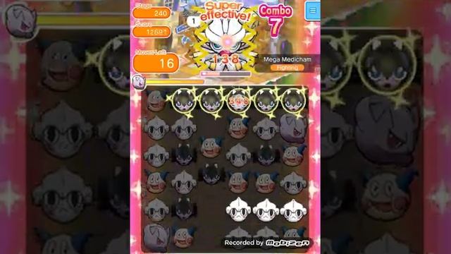 Pokemon Shuffle Main Stage 240 Mega Medicham | S-rank itemless смотреть онлайн