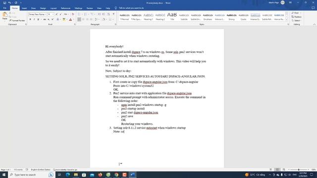 Setting Solr, Pm2 services auto start dspace-angular.json file with windows restarting. смотреть онлайн