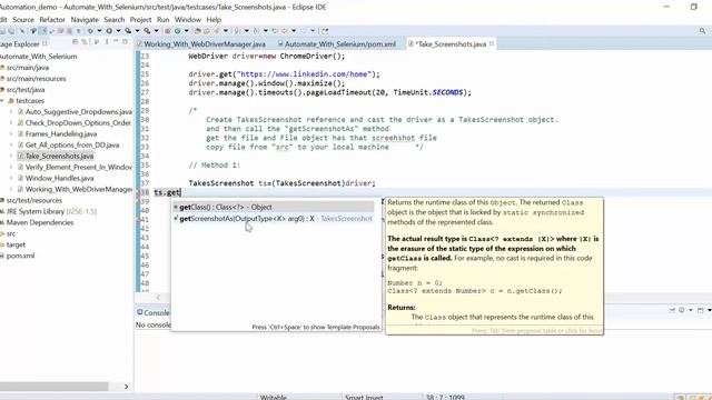 Session 8: How To Take Screenshot Using Selenium Webdriver смотреть онлайн