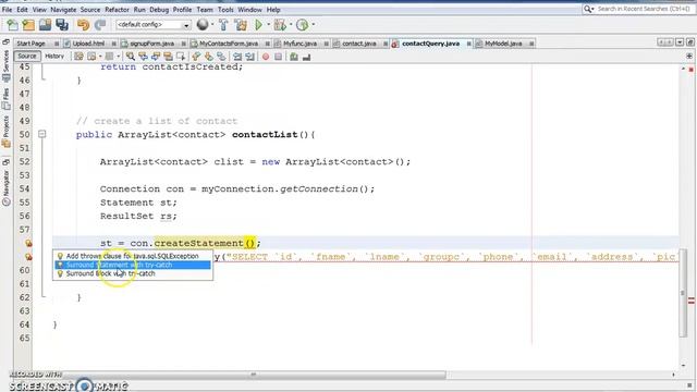 Java - Contact Management System Project In Java With MySQL Step By Step [with source code] Part 23 смотреть онлайн