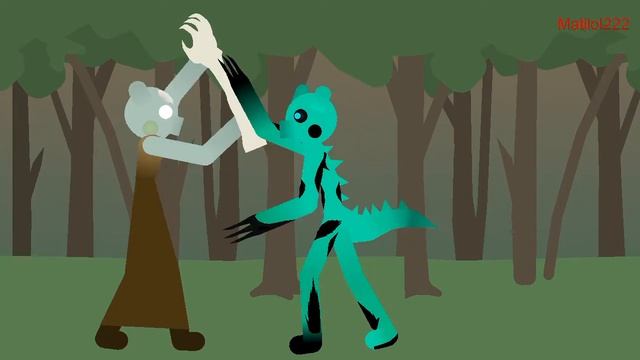 Zombie Piggy vs Dino Piggy (Stks by ATP Anims) смотреть онлайн