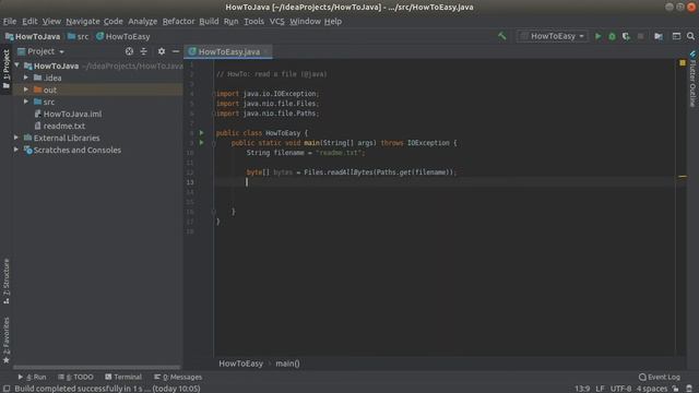 Java: read a file смотреть онлайн