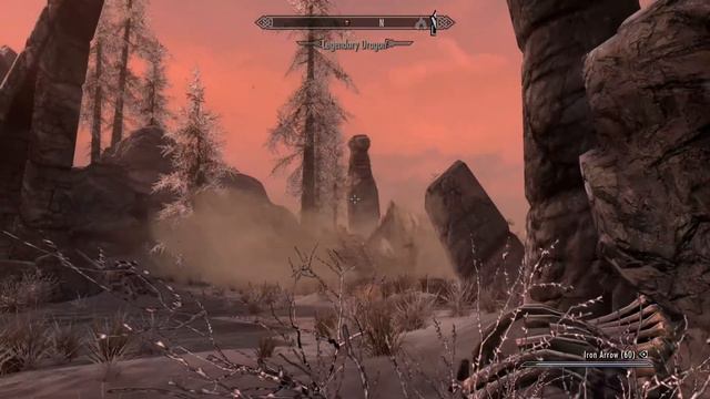 Skyrim Dragon Crash Landing смотреть онлайн
