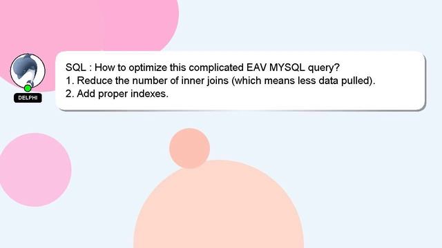 SQL : How to optimize this complicated EAV MYSQL query? смотреть онлайн