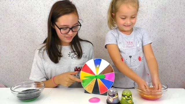 Слайм Челлендж #2 КОМУ ДОСТАЛСЯ ЧЕРНЫЙ СЛАЙМ? 3 Цвета Челендж с Рулеткой смотреть онлайн