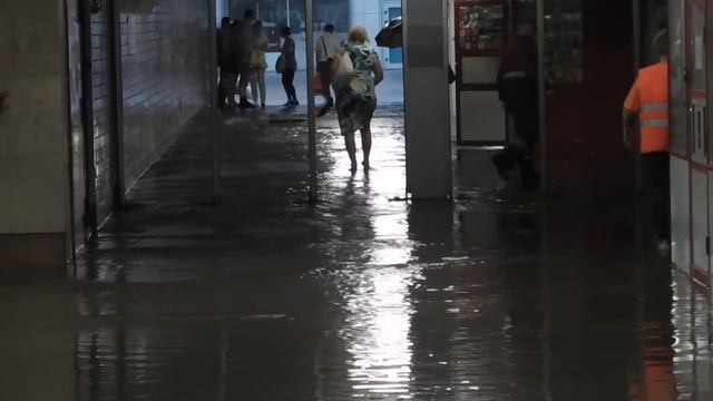 Потоп в вестибюле метро "ЯСЕНЕВО" 30 июня 2013г смотреть онлайн