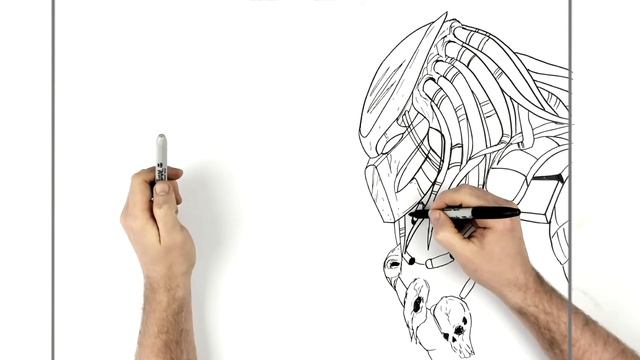 How To Draw Alien Vs Predator | Step By Step | AVP смотреть онлайн