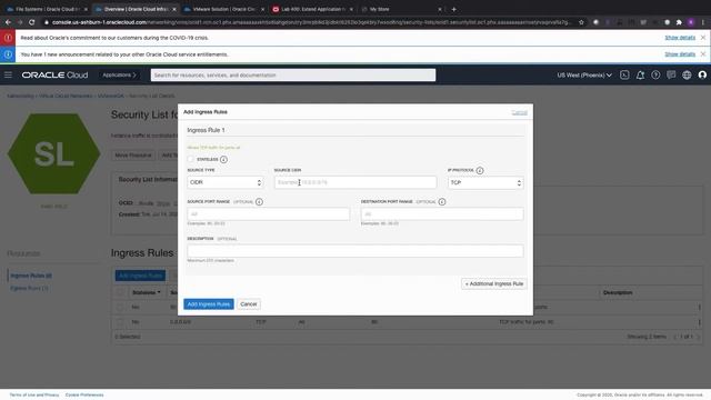 Access App running on Oracle Cloud VMware Solution through OCI Public Load Balancer смотреть онлайн