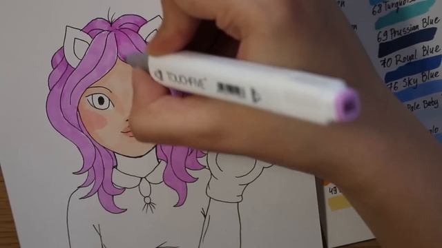 Touch Five Markers Review (80pc Animation Set) from Aliexpress 【Touchfive Speedpaint Manga Girl】 смотреть онлайн