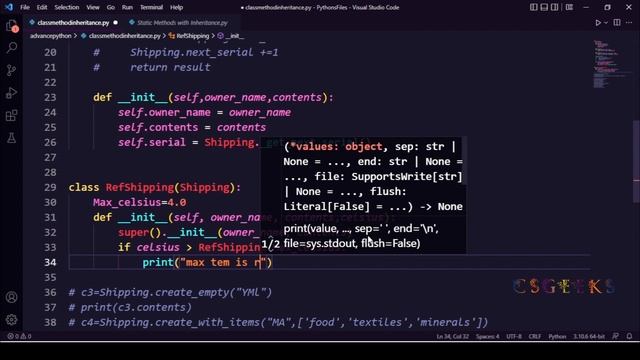 Python 3 Class#59:--@Class method with Inheritance смотреть онлайн