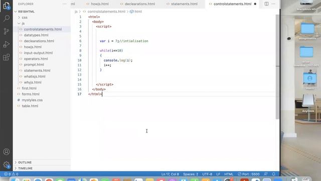 Javascript Loops - Conditional Statements - while - for смотреть онлайн