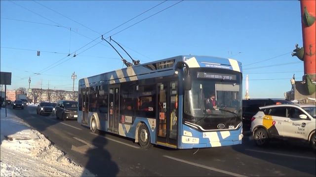 Троллейбус ПКТС-6281.00 «Адмирал» №7 Новоладожская Улица - Таллинская Улица - Улица Стахановцев смотреть онлайн