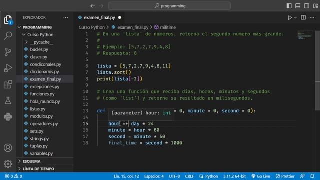 CURSO de Python (desde cero) visual studio code - Retos de programación #9 смотреть онлайн