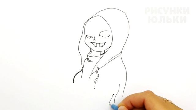 Как нарисовать САНСА из Dusttale | Рисунки Юльки смотреть онлайн