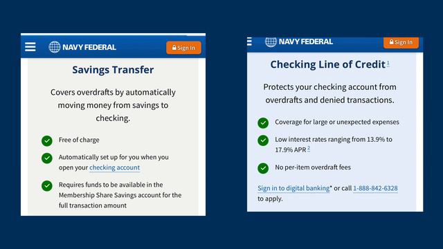 OVERDRAFT PROTECTION, 3 WAYS with Navy Federal Credit Union: Options when you need it! #credit #NFC смотреть онлайн