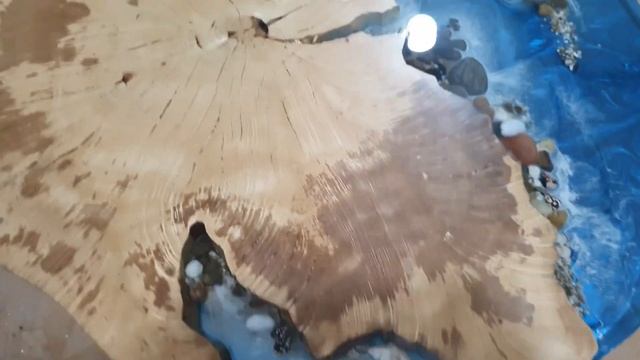 Массив граба. Стол река. Стол каньон. Процесс заливки. смотреть онлайн