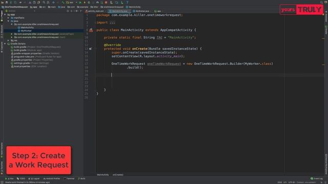 One Time Work Request | Work Manager | Android Jetpack смотреть онлайн