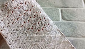 Вяжем Ажурный узор № 2 Для летней футболки Спицами