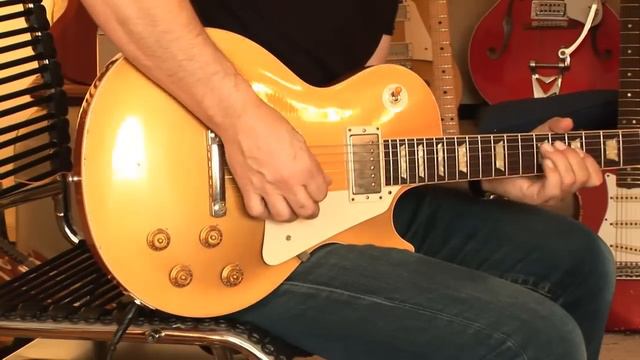 2011 Gibson Les Paul AGED 1957 Reissue Custom Shop, Goldtop Part4 смотреть онлайн