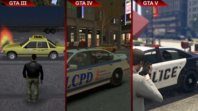 EVOLUTION OF GTA | GTA III Vs. GTA IV Vs. GTA V | PC | ULTRA