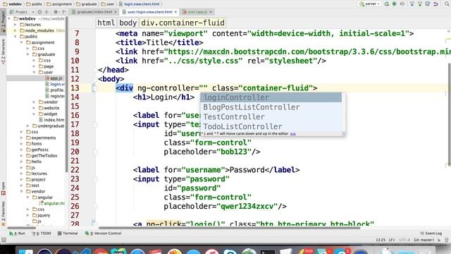 3.2 getting started with login view and controller - graduate webdev summer 1 2017 смотреть онлайн