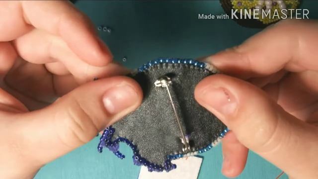 МК обработка свободного края изделия (броши) смотреть онлайн