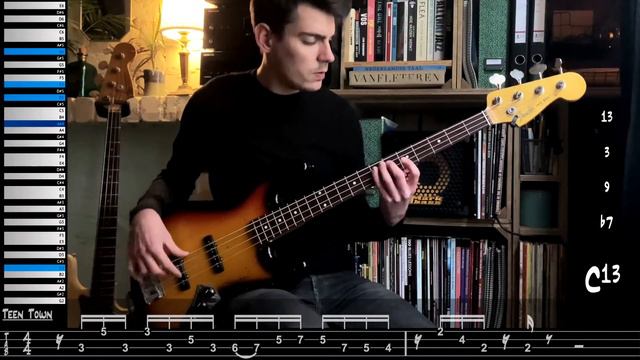 Dean Town VS Teen Town // BASS COVER (including Play-Along Tabs, Chord Analysis and Music Sheets) смотреть онлайн
