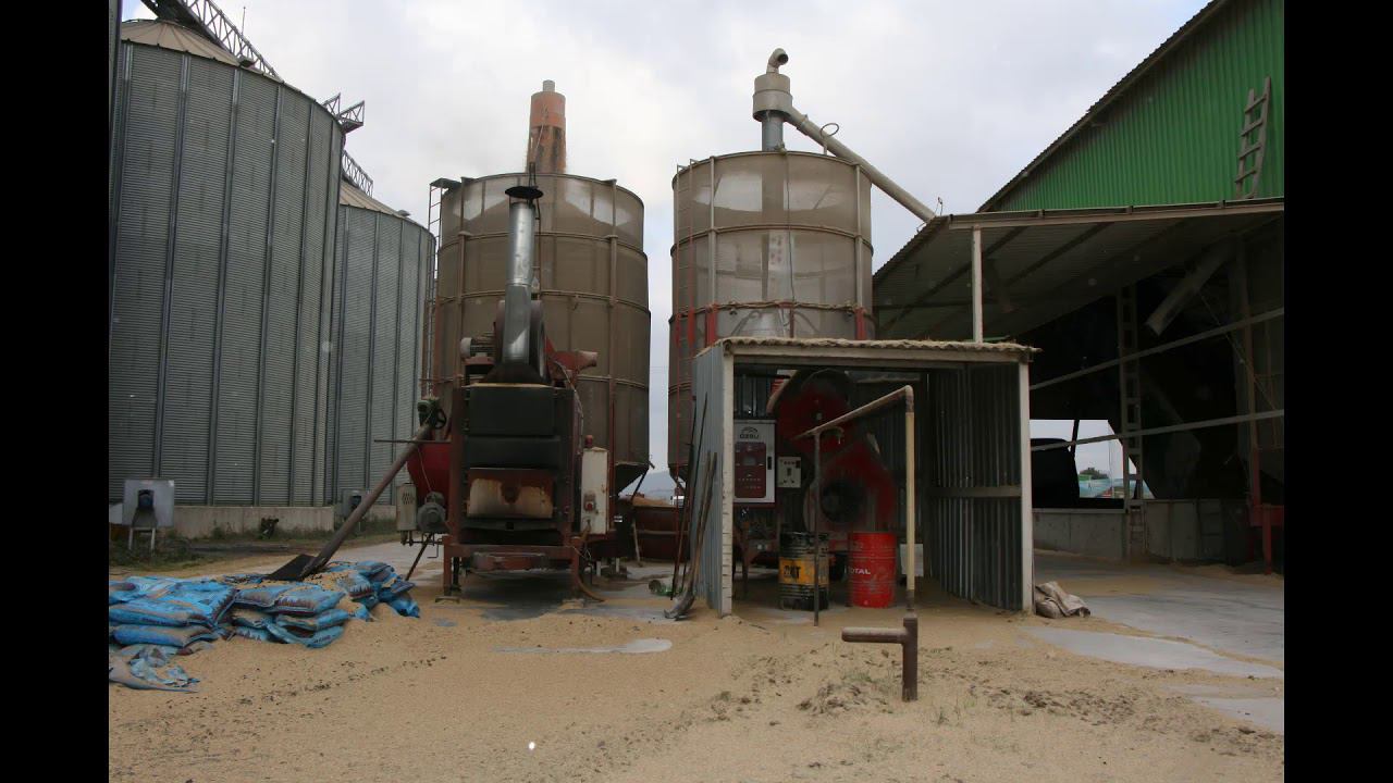 Мини элеватор на зерносушилках Агродрай смотреть онлайн