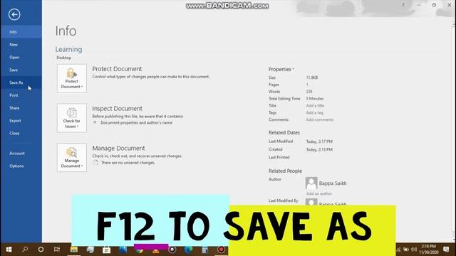 32. save as in MS Office Word(F12) смотреть онлайн