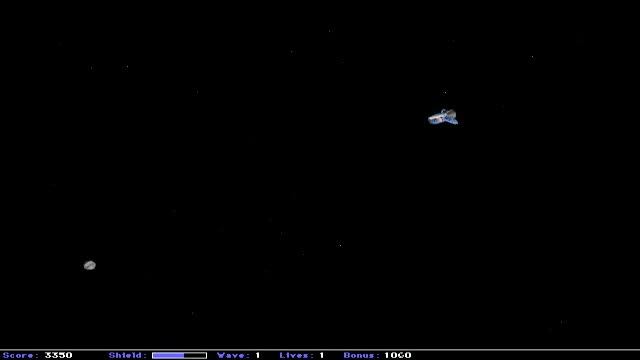 Maelstrom, 1992 clone of Asteroids, space shooter game смотреть онлайн