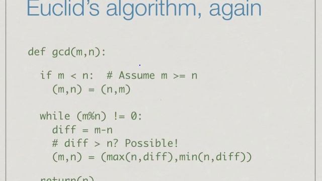Euclid's algorithm for GCD || DSA Python смотреть онлайн