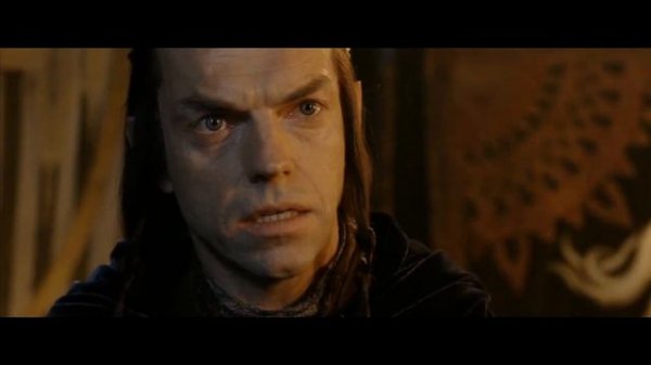 Арагорн получает меч Нарсил от Элронда