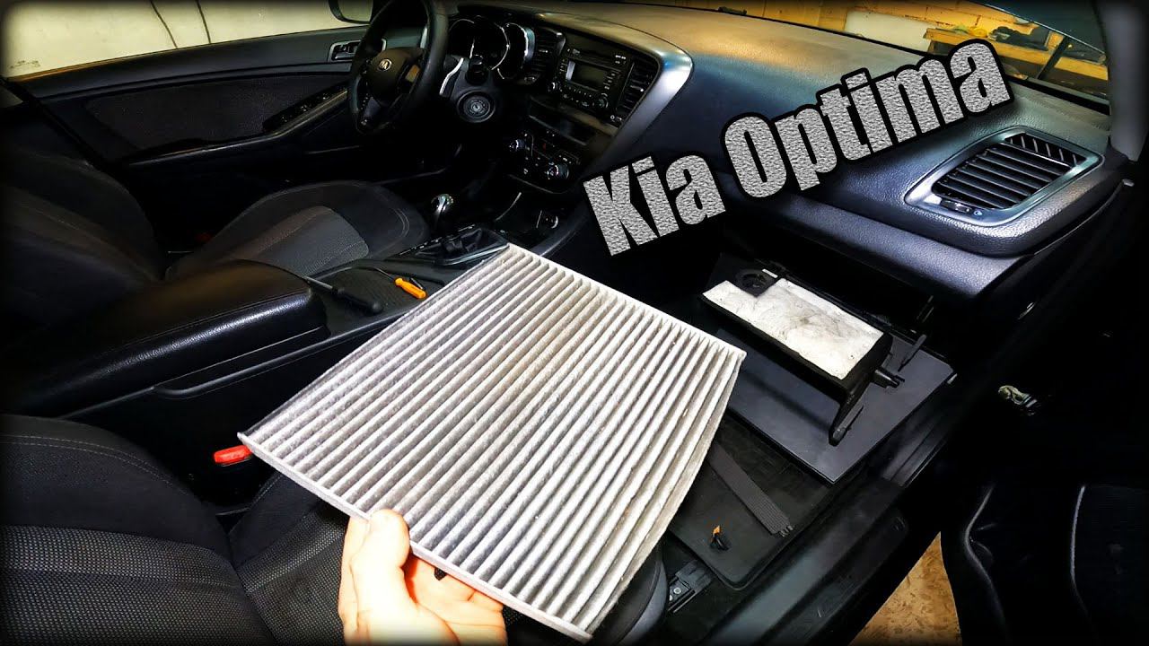 Как заменить салонный фильтр Kia Optima смотреть онлайн