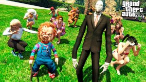 СЛЕНДЕРМЕН И ЧАКИ НАПАЛИ НА ГОРОД #69 В ГТА 5 МОДЫ! SLENDER ОБЗОР МОДА В GTA 5! ИГРЫ ГТА ВИДЕО MODS