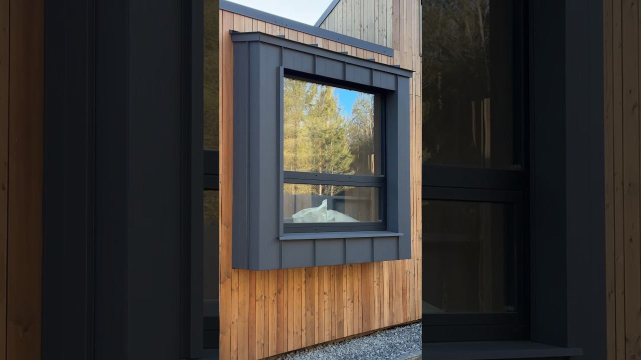 Как вам окно? Дом реализован по префаб-технологии на нашем производстве BY HOME modular-house.by смотреть онлайн