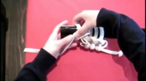 Как завязывать шнур сагео на ножнах меча.