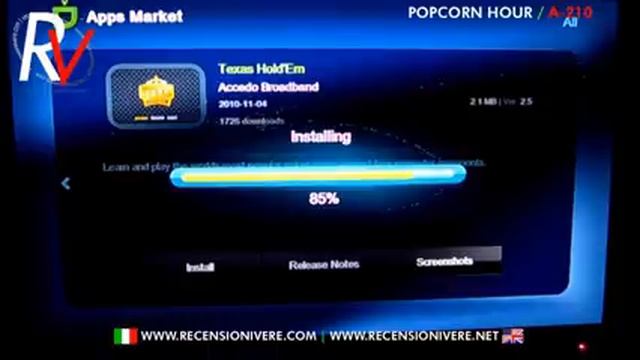 half-hour with Popcorn Hour a210 - Menu navigation - First view смотреть онлайн