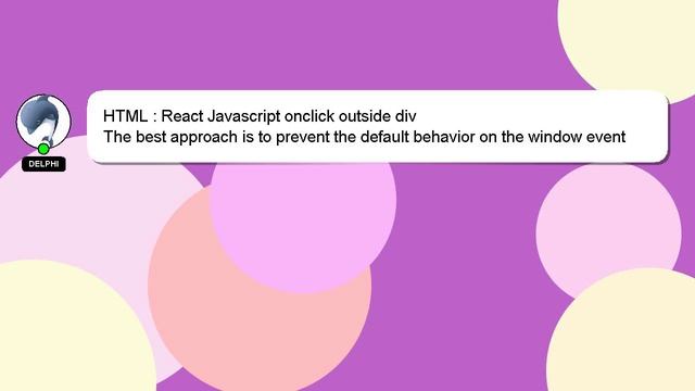 HTML : React Javascript onclick outside div смотреть онлайн