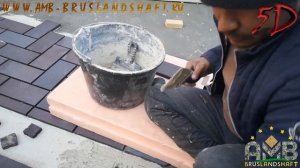 Технология укладки тротуарной клинкерной  брусчатки