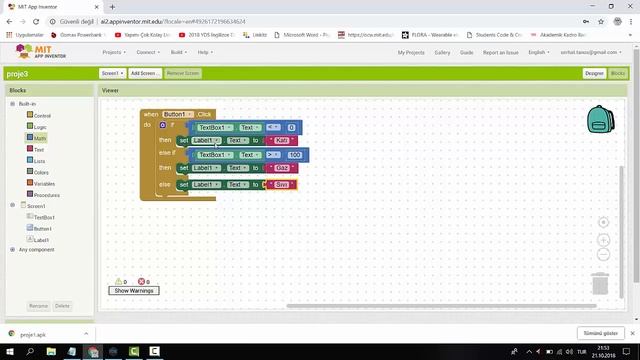 App Invertor - Sınava Hazırlık