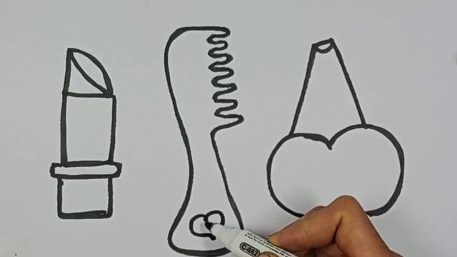 How to draw a hairbrush. смотреть онлайн