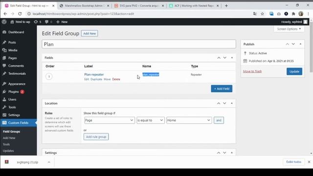 Nested loop with ACF plugin Pro - how to convert html to WP theme - Wordpress tutorial - PART 13 смотреть онлайн